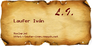 Laufer Iván névjegykártya