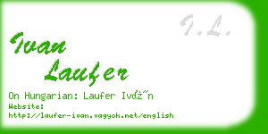 ivan laufer business card